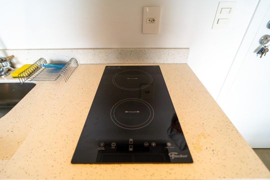 Cozinha  de apartamento para alugar com 1 quarto, 34m² em Jardim Faculdade, Sorocaba