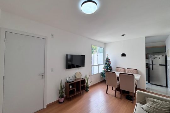 Sala de apartamento à venda com 2 quartos, 44m² em Vargem Grande, Rio de Janeiro