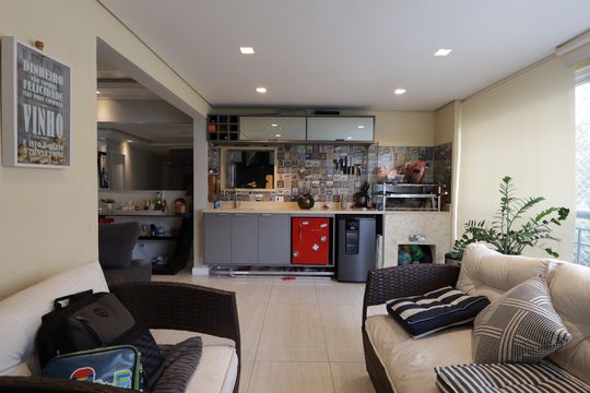 Varanda gourmet de apartamento para alugar com 2 quartos, 96m² em Vila Andrade, São Paulo