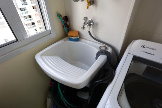 Área de Serviço de apartamento à venda com 1 quarto, 41m² em Vila Andrade, São Paulo