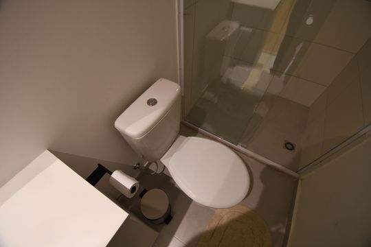 Banheiro Social de kitnet/studio à venda com 1 quarto, 32m² em Botafogo, Campinas