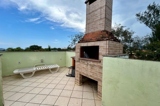 Área comum - Terraço  de apartamento para alugar com 1 quarto, 70m² em Campeche Leste, Florianópolis