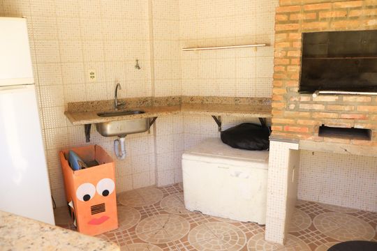 Área comum - Churrasqueira de apartamento para alugar com 3 quartos, 90m² em Caminho das Árvores, Salvador