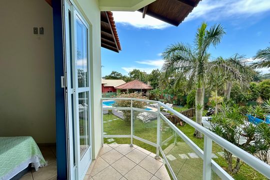 Varanda Suíte  de apartamento para alugar com 1 quarto, 70m² em Campeche Leste, Florianópolis
