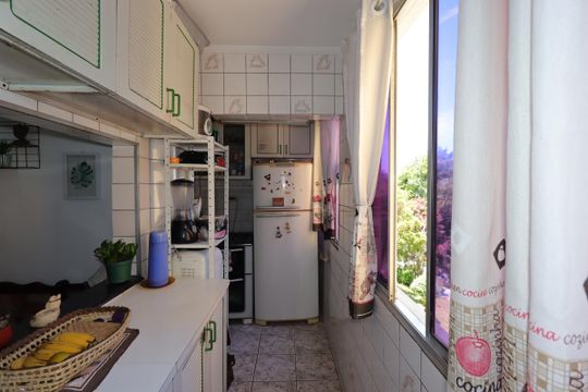 Cozinha de apartamento à venda com 3 quartos, 100m² em Vila Guiomar, Santo André