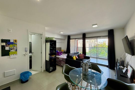 Sala de apartamento para alugar com 1 quarto, 41m² em Santo Amaro, São Paulo
