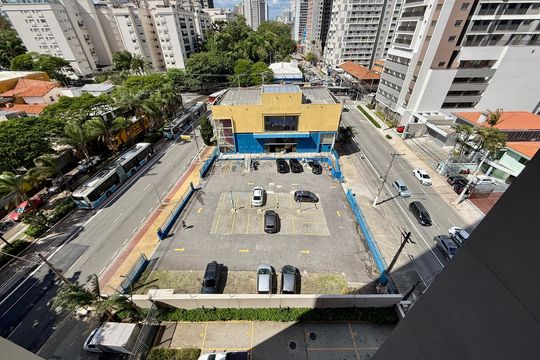 Vista de apartamento à venda com 1 quarto, 41m² em Santo Amaro, São Paulo