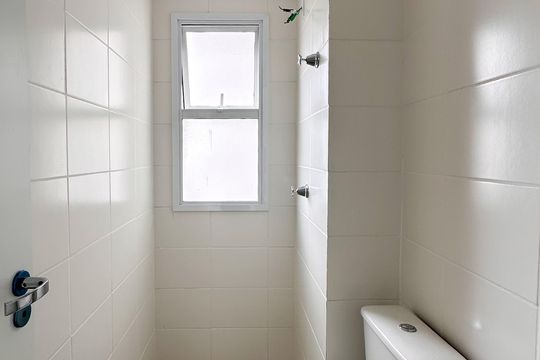 Banheiro Social de apartamento à venda com 2 quartos, 48m² em Assunção, São Bernardo do Campo