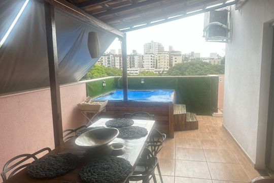 Área externa de apartamento para alugar com 3 quartos, 110m² em Paquetá, Belo Horizonte