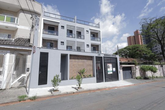 Fachada de apartamento à venda com 2 quartos, 121m² em Jardim Bela Vista, Santo André