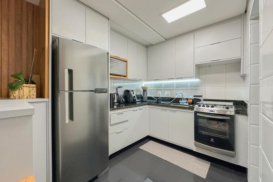 Cozinha de apartamento à venda com 2 quartos, 80m² em Vila Gomes Cardim, São Paulo