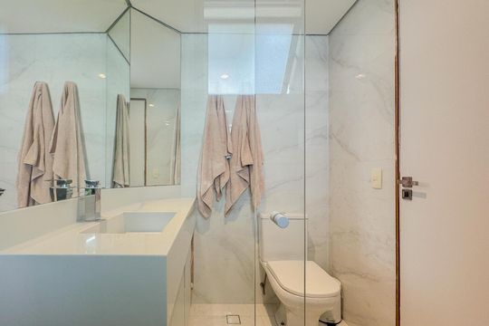Banheiro de apartamento à venda com 2 quartos, 80m² em Vila Gomes Cardim, São Paulo