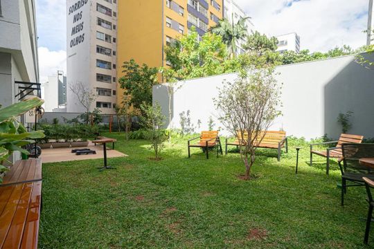 Área comum de kitnet/studio para alugar com 1 quarto, 42m² em Consolação, São Paulo