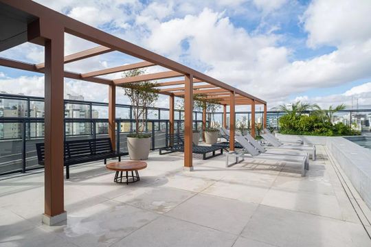Área comum de kitnet/studio para alugar com 1 quarto, 42m² em Consolação, São Paulo