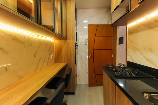 Cozinha de kitnet/studio à venda com 1 quarto, 27m² em Alto da Mooca, São Paulo