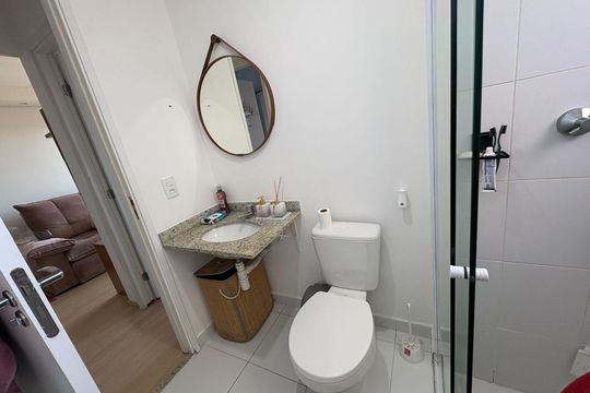 Banheiro de apartamento para alugar com 2 quartos, 52m² em Jd N Sra De Fatima, São Bernardo do Campo