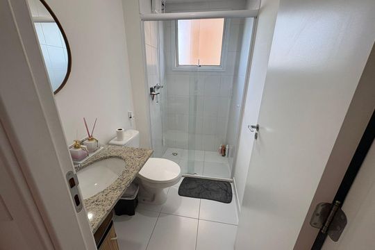 Banheiro de apartamento para alugar com 2 quartos, 52m² em Jd N Sra De Fatima, São Bernardo do Campo