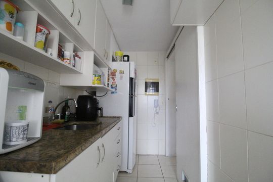 Cozinha de apartamento à venda com 3 quartos, 78m² em Pechincha, Rio de Janeiro