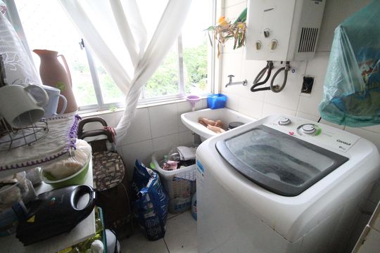 Área de serviço de apartamento à venda com 3 quartos, 78m² em Pechincha, Rio de Janeiro