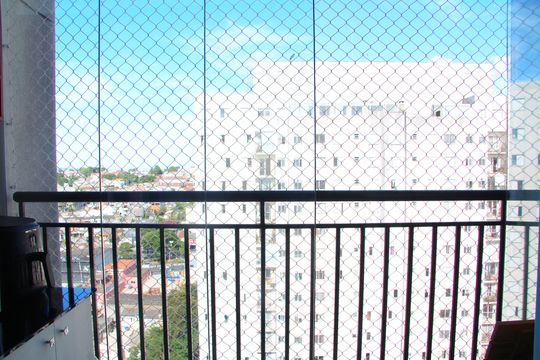 Varanda da Sala de apartamento à venda com 3 quartos, 56m² em Jardim Cocaia, Guarulhos