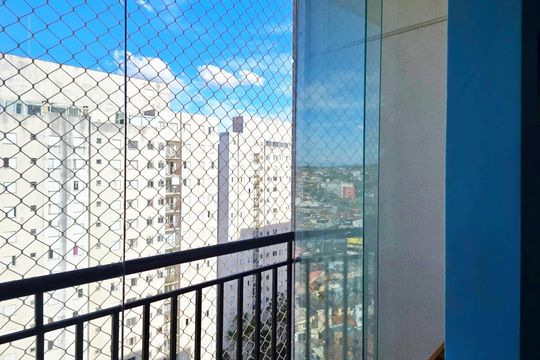 Varanda da Sala de apartamento à venda com 3 quartos, 56m² em Jardim Cocaia, Guarulhos