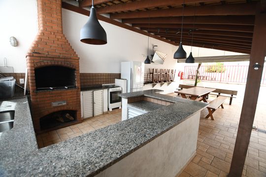 Área comum - Churrasqueira de apartamento à venda com 2 quartos, 86m² em Vila Rossi, Campinas