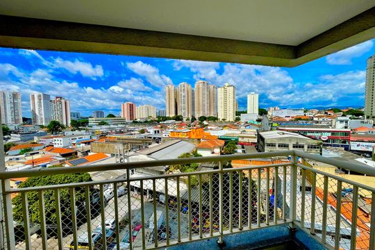 Varanda da Sala de apartamento para alugar com 2 quartos, 62m² em Vila Augusta, Guarulhos