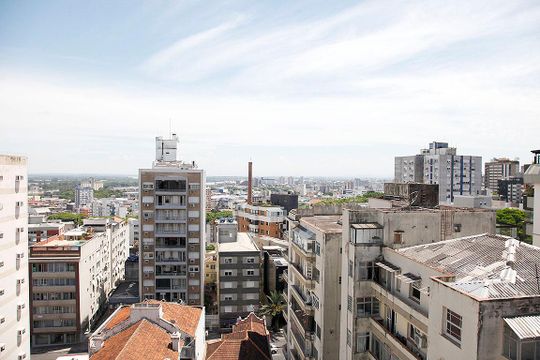 Área Comum - Terraço Vista de apartamento à venda com 1 quarto, 59m² em Independência, Porto Alegre