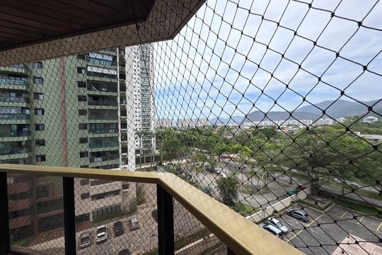 Suíte 1 - Varanda de apartamento à venda com 3 quartos, 165m² em Barra da Tijuca, Rio de Janeiro