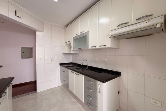 Cozinha de apartamento à venda com 2 quartos, 70m² em Vila Helena, Santo André
