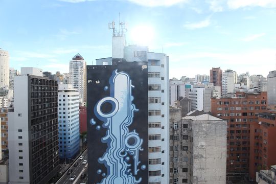 Vista da Varanda da Cozinha de apartamento à venda com 2 quartos, 52m² em Higienópolis, São Paulo