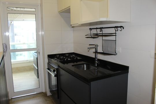 Cozinha de apartamento à venda com 2 quartos, 52m² em Higienópolis, São Paulo