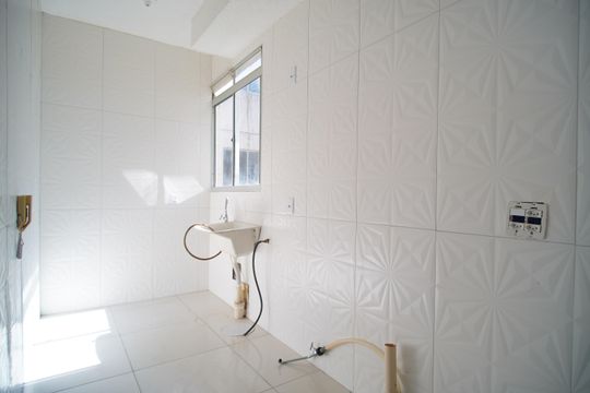 Cozinha de apartamento à venda com 2 quartos, 40m² em Santos Dumont, São Leopoldo