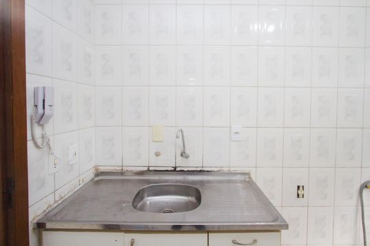 Cozinha de apartamento à venda com 2 quartos, 50m² em Jardim Casablanca, São Paulo