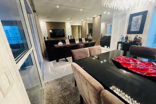 Sala de apartamento à venda com 3 quartos, 128m² em Vila Leonor, Guarulhos