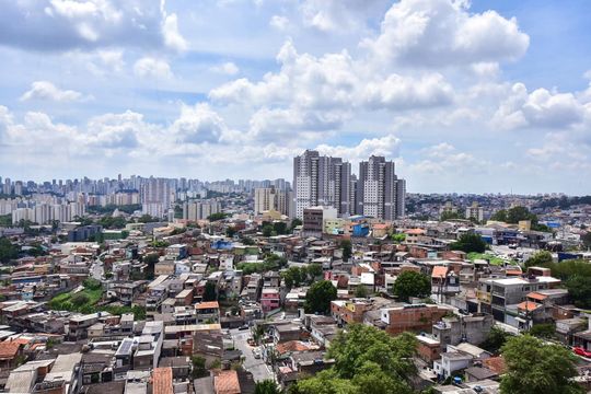 Vista de apartamento à venda com 2 quartos, 56m² em Vila Sonia do Taboao, Taboão da Serra