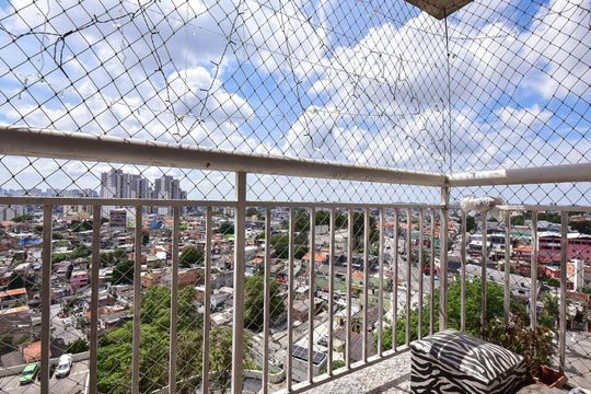Varanda de apartamento à venda com 2 quartos, 56m² em Vila Sonia do Taboao, Taboão da Serra