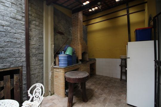 Área de Serviço - Churrasqueira 1 de casa de condomínio à venda com 4 quartos, 392m² em Jacarepaguá, Rio de Janeiro