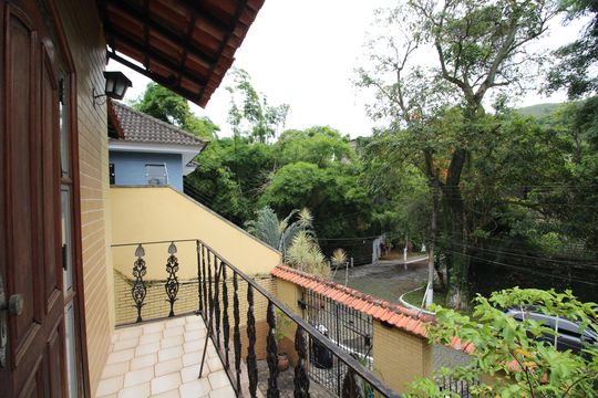 Suíte 1 - Varanda de casa de condomínio à venda com 4 quartos, 392m² em Jacarepaguá, Rio de Janeiro