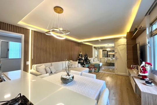 Sala de apartamento à venda com 3 quartos, 102m² em Vila Paulista, São Paulo