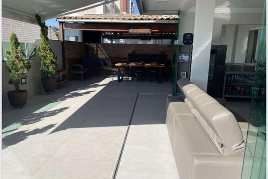 Terraço de apartamento à venda com 3 quartos, 175m² em Serra, Belo Horizonte