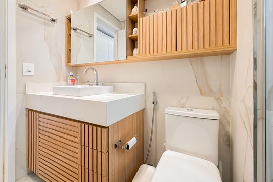 Banheiro da Suíte 2 de apartamento à venda com 2 quartos, 85m² em Vila Mariana, São Paulo