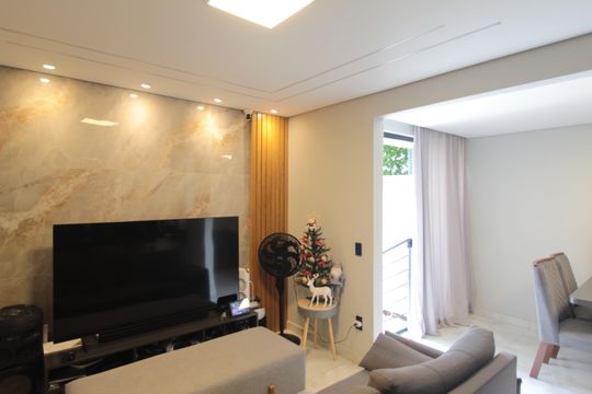 Sala de apartamento à venda com 3 quartos, 150m² em Paquetá, Belo Horizonte