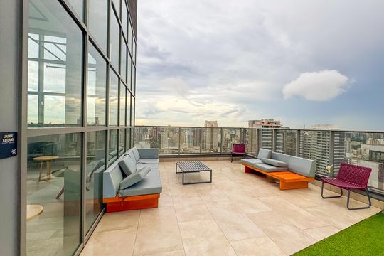 Rooftop de kitnet/studio para alugar com 1 quarto, 28m² em Paraíso, São Paulo