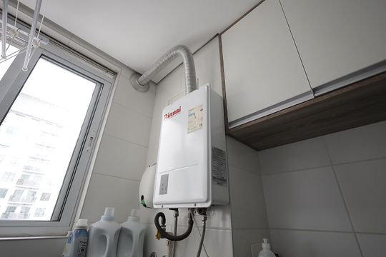 Área de Serviço de apartamento à venda com 3 quartos, 73m² em Jardim, Santo André