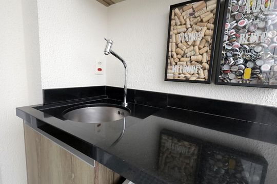 Sacada de apartamento à venda com 3 quartos, 73m² em Jardim, Santo André