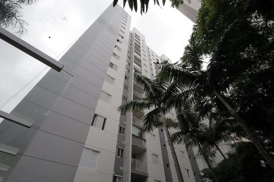Fachada do bloco de apartamento à venda com 3 quartos, 73m² em Jardim, Santo André