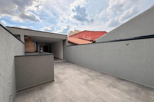 Área gourmet cobertura de casa à venda com 4 quartos, 132m² em Utinga, Santo André