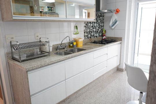 Cozinha de apartamento à venda com 3 quartos, 152m² em Mooca, São Paulo