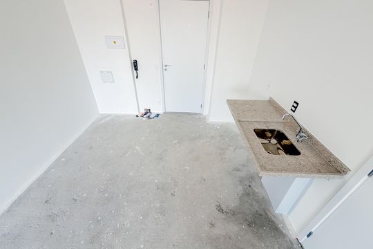 Cozinha de kitnet/studio à venda com 1 quarto, 32m² em Sacomã, São Paulo